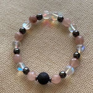 Set of 3 Lava Stone Bracelets